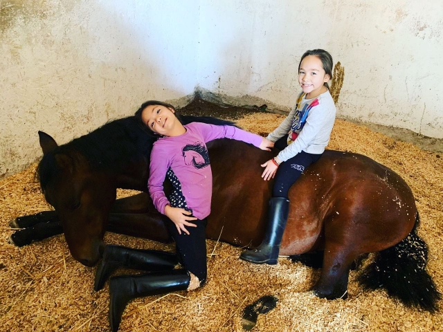  Girls living with horses