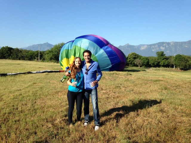 De vuelta en globo 