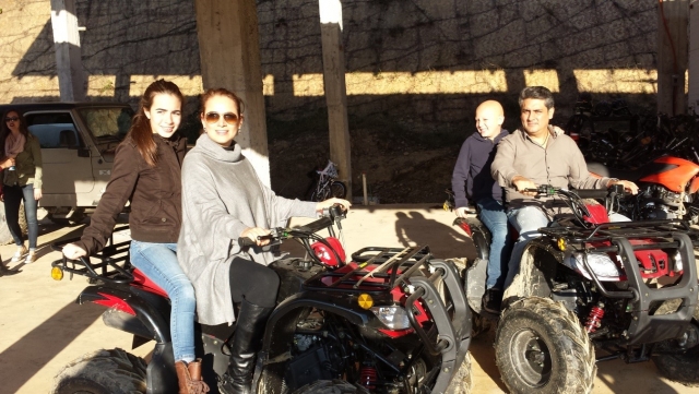  Family ride on an ATV 