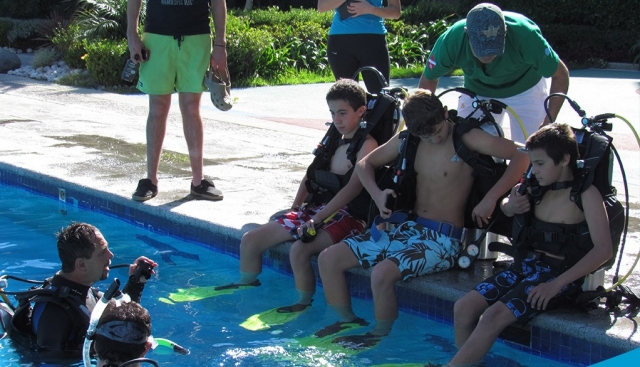 Cours de plongée en piscine 
