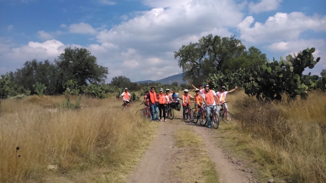  Radtour durch Teotihuacán 
