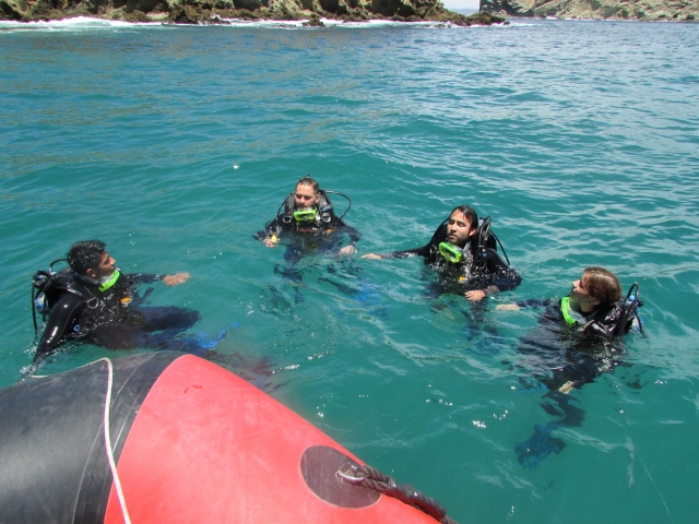 Inizio delle immersioni sulle isole 