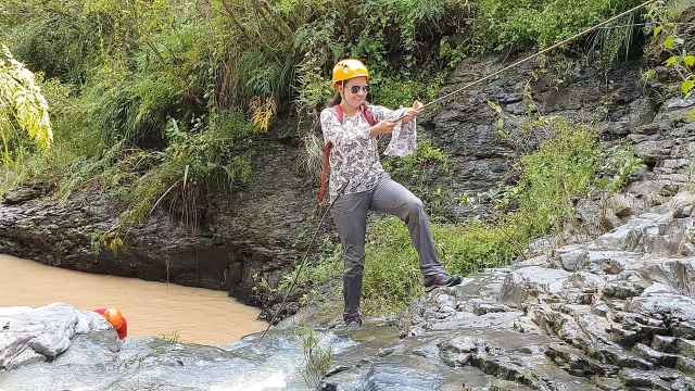 Rappel en cascadas