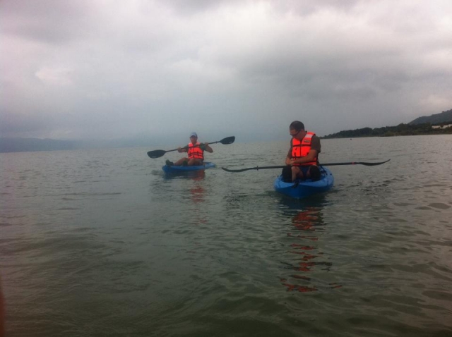  Row around the lake 