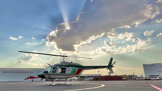 Vorbereitung des Helikopters 