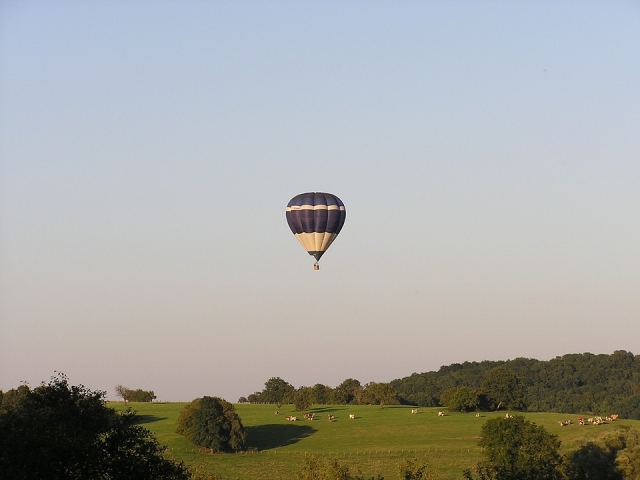 Already descending the balloon 
