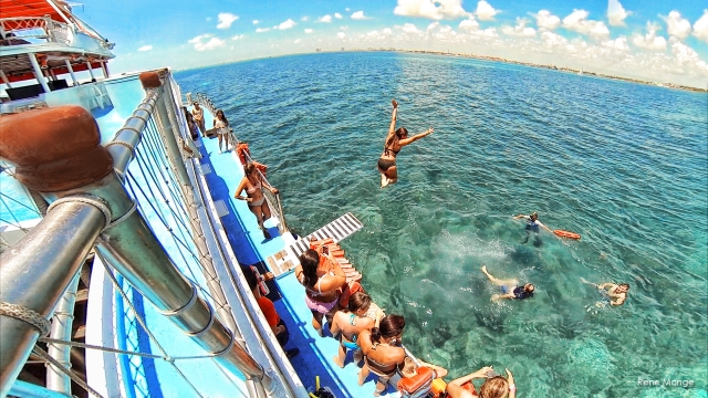  Jumping from the diving board 