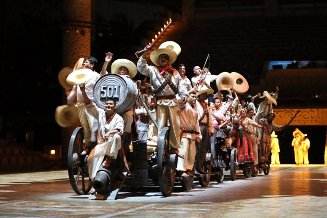  Spettacolo a xcaret 