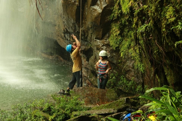 Preparando el rappel