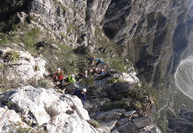  rappelling and climbing