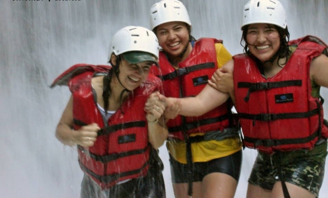 En las cascadas
