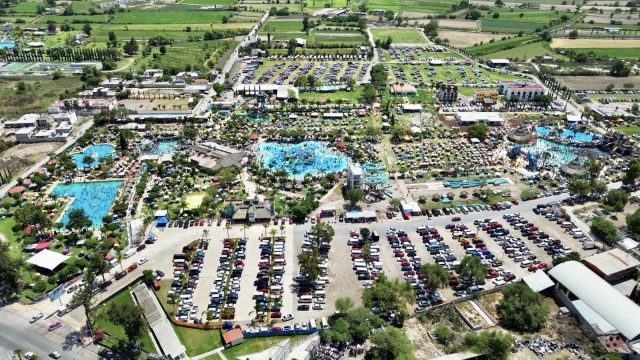  Vue panoramique sur le parc aquatique 