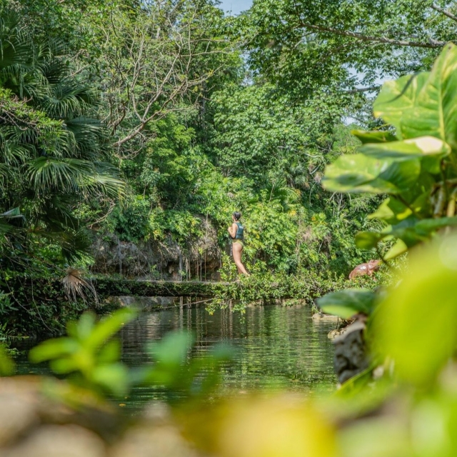  Enjoying the cenotes 