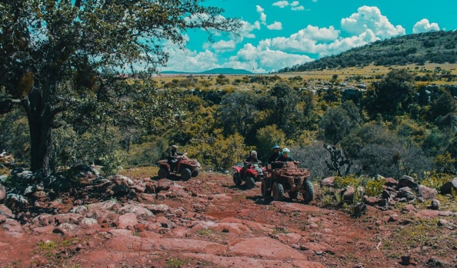  Climb the rocks on our ATVs