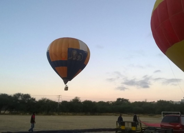subidos en la cesta