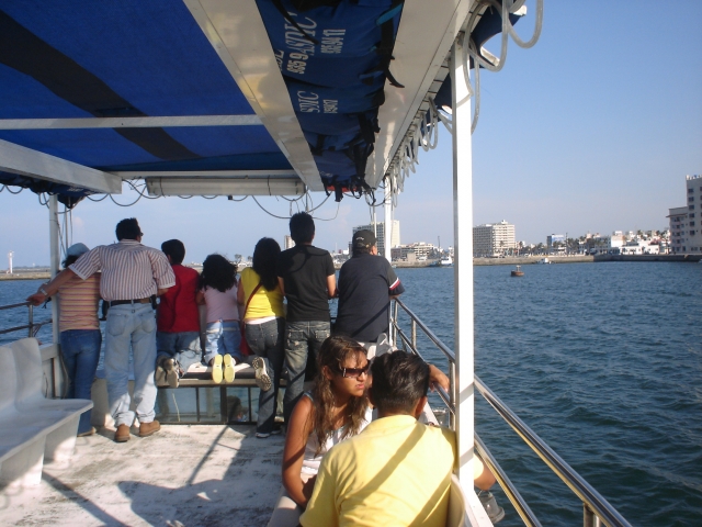 on the boat 