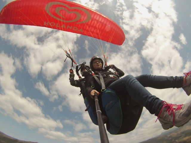 Inolvidable vuelo en parapente