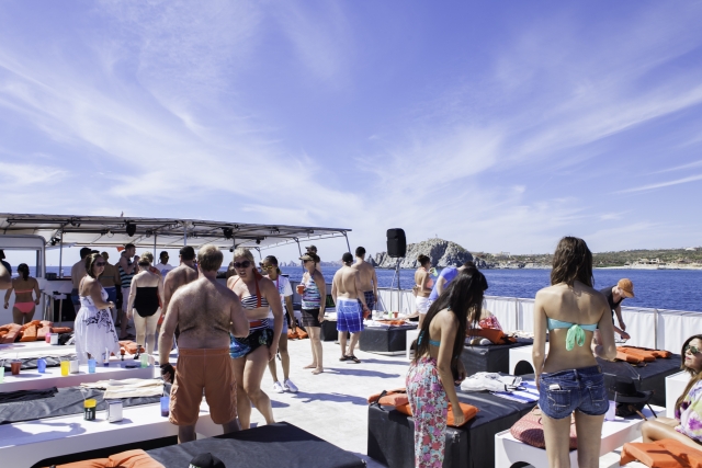  Sail on board from a catamaran 