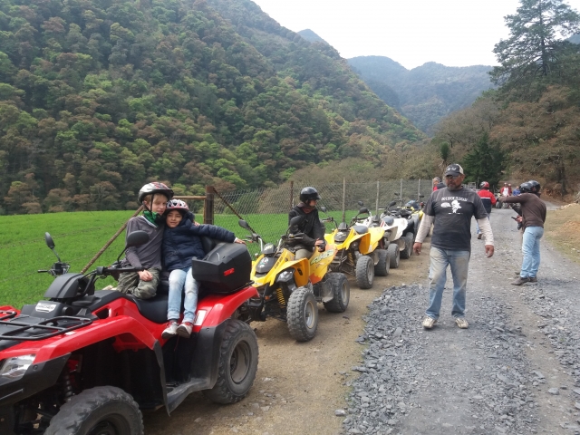  Have fun with friends on ATVs 