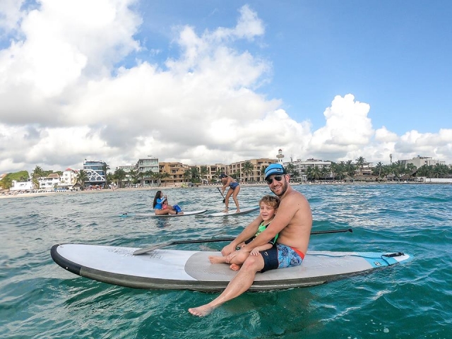  Stand Up Paddle als Familie 