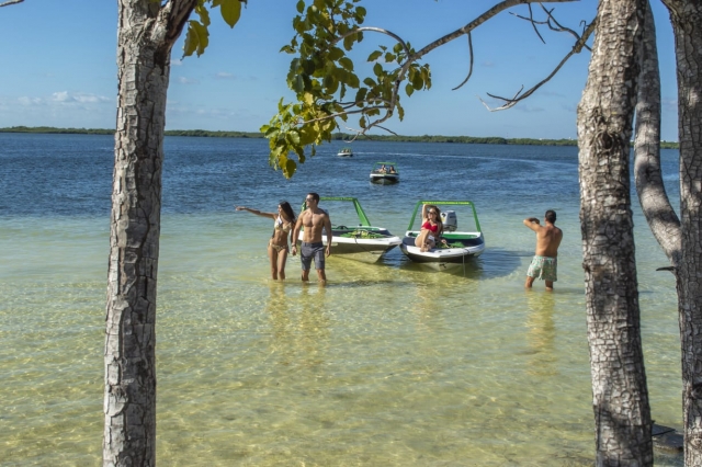 Lancha y snorkel en Quintana Roo