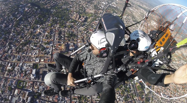Paramotor em San Miguel de Allende 
