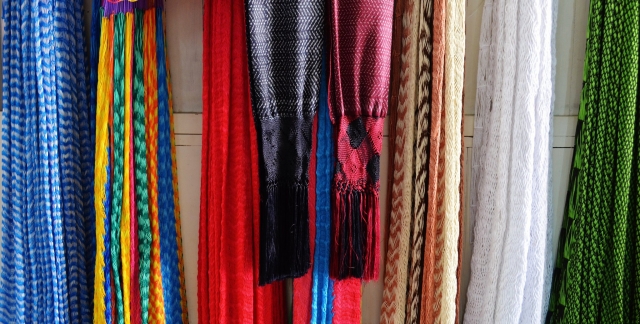  silk shawls in Mexico 