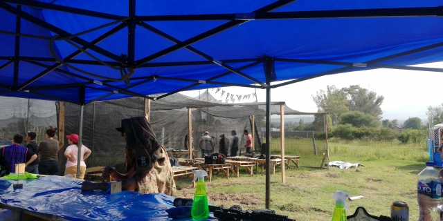 Zona de preparación de equipo