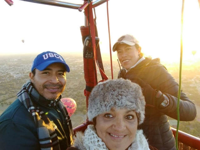  Foto con pilota di mongolfiere