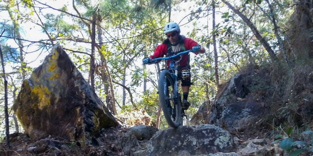 Mountain bike route through Sayulita 