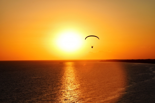  Sunset over the sea in Veracruz 