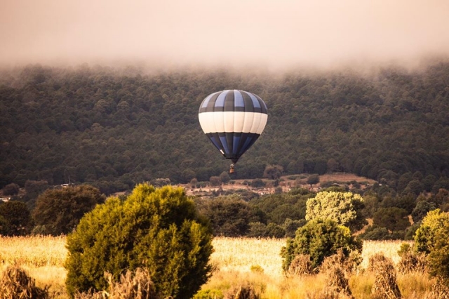 Iniciando el vuelo en globo compartido