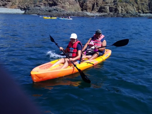 Remando en la Bahía Papalote