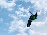 Cours de sauts et figures de kitesurf à Holbox 1h