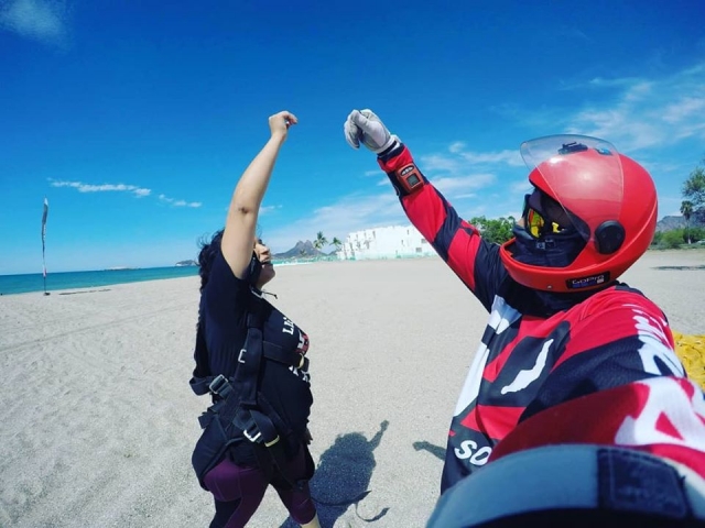  Celebrating with my tandem 