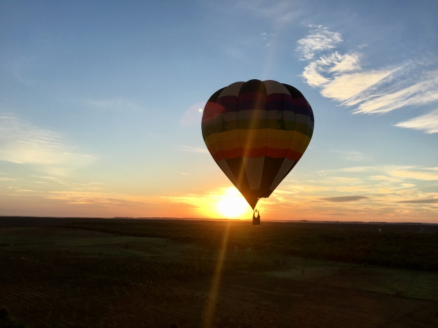Amanecer en globo aerostático