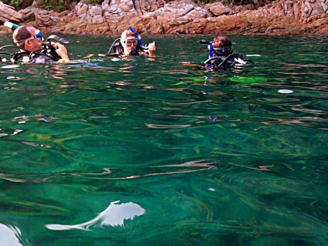 plongée en apnée dans des eaux cristallines 