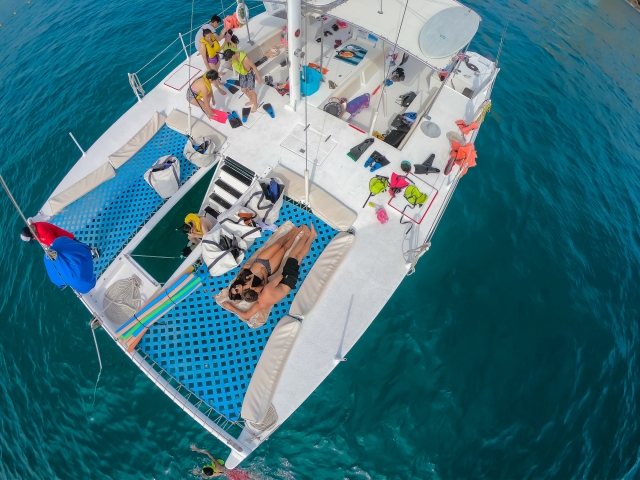  Vous disposerez d'un catamaran et d'un bar ouvert 