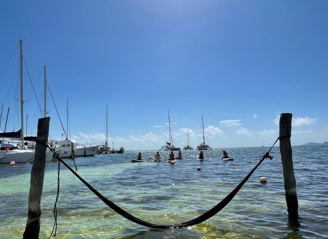 SUP en la marina