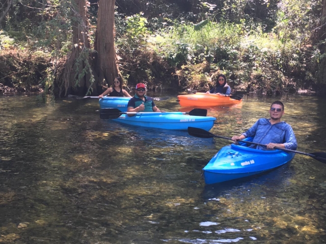 Wandern auf dem Fluss 