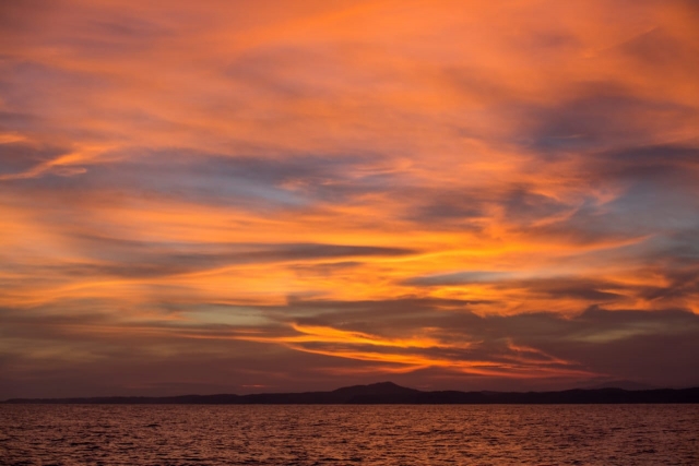  Coucher de soleil dans la baie 
