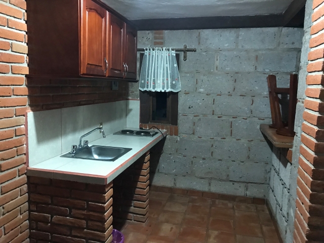 Cocina en cabaña