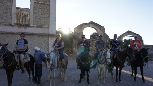 Llegando al pueblo