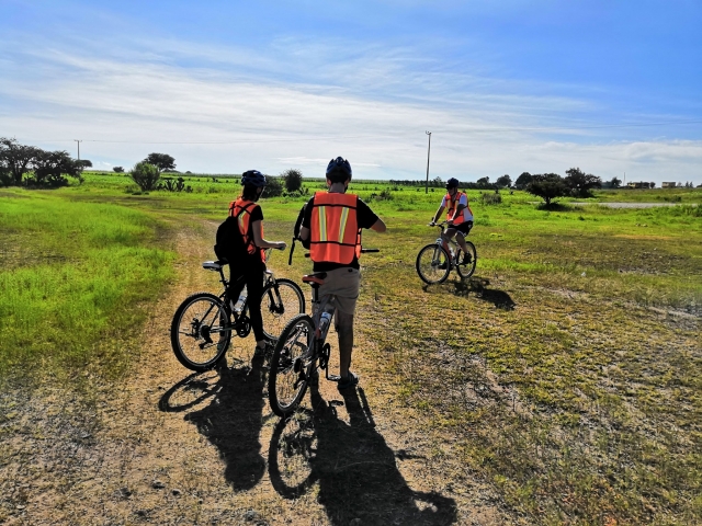 Godersi il giro in bicicletta 