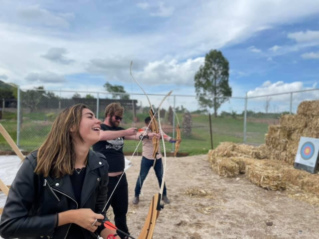 Disfrutando del tiro con arco