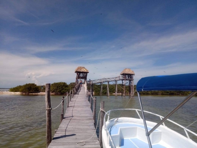  Anlegestelle in Holbox 