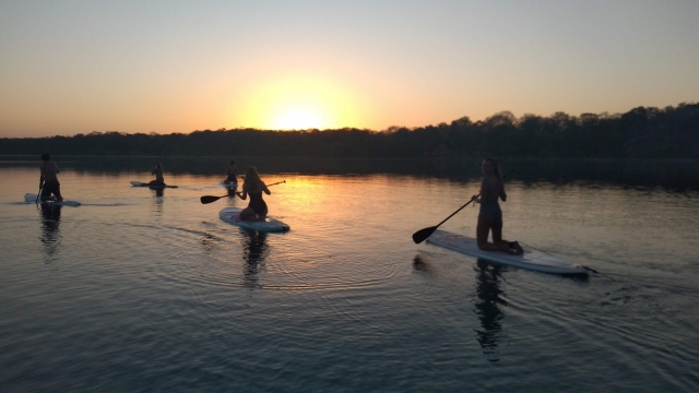 Sunrise in the lagoon 
