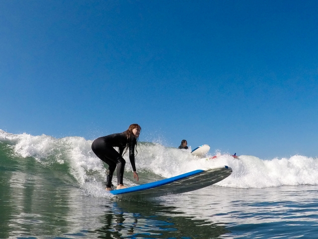 Equilibrio en la tabla de surf