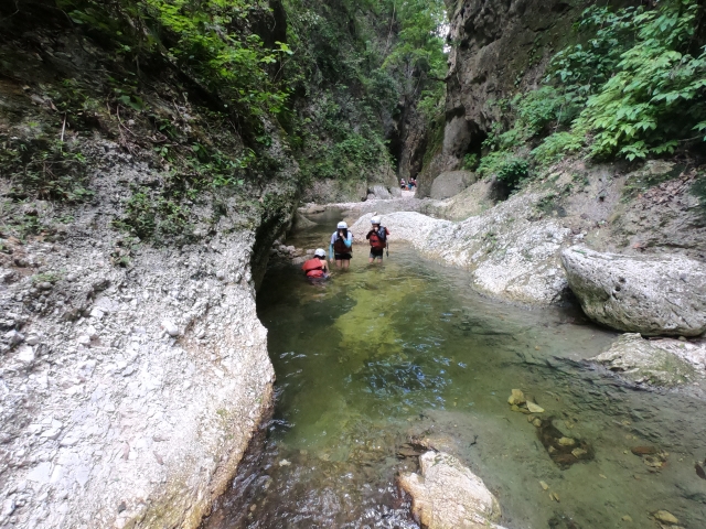  Nager dans le canyon 