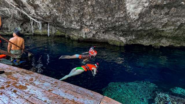 Snorkel en cavernas